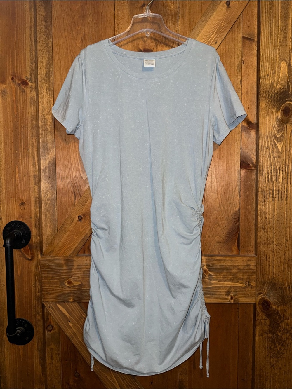 PINK Victoria’s Secret Blue Ruched Side T-Shirt Dress XL